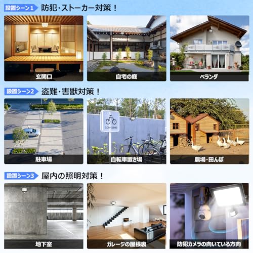 人感センサーライト 6
