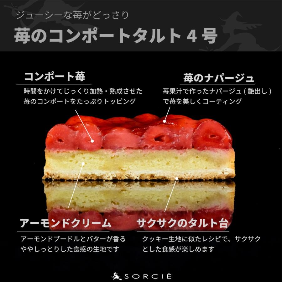 苺のコンポートタルトケーキ 4