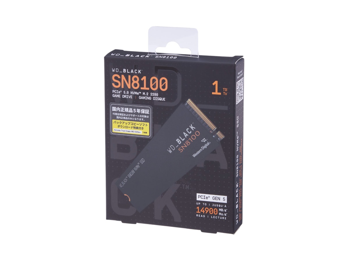 Sandisk WD_BLACK SN8100 NVMe SSD WDS100T1X0Mを検証レビュー!M.2 Sandisk WD_BLACK SN8100 NVMe SSD WDS100T1X0Mを検証レビュー!M.2