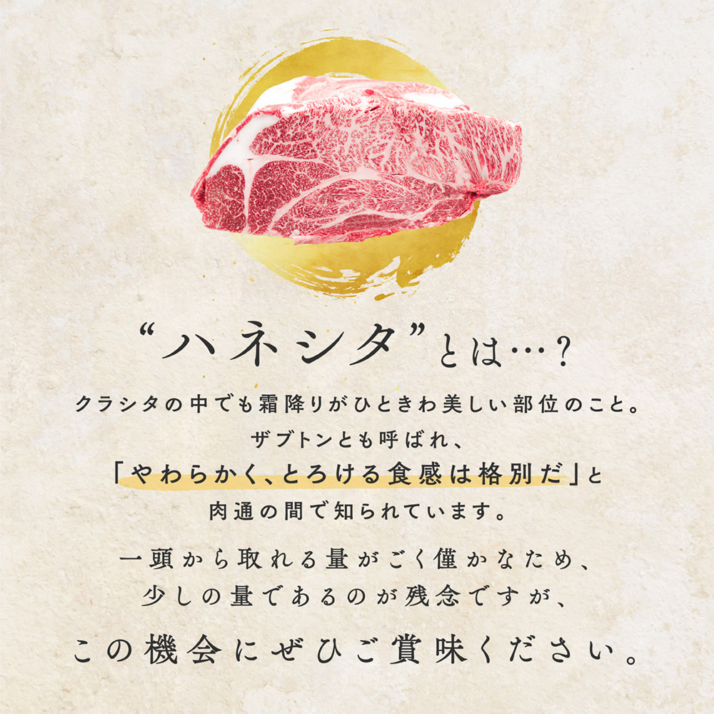 黒毛和牛A5等級霜降りクラシタスライス 3