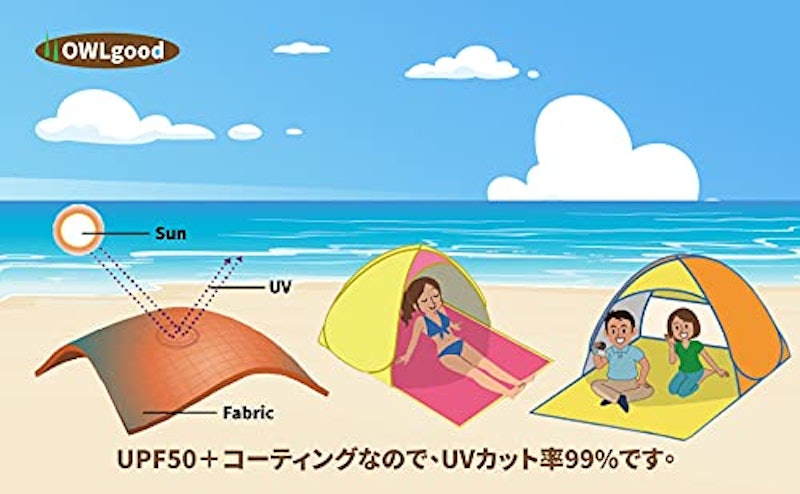 簡単ポップアップテント 3