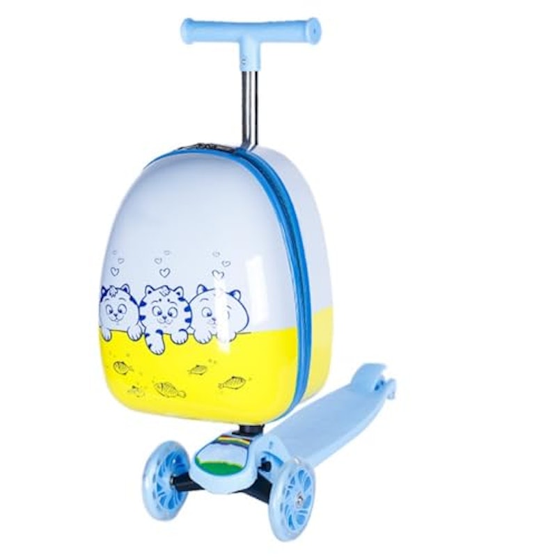 SOLLENT 子供用スクーター 16インチ スーツケース 2 in 1 折りたたみ式 1