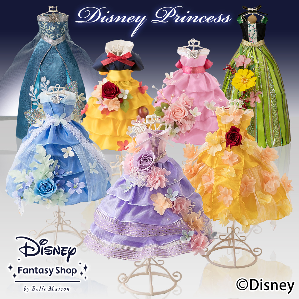 プリザーブドフラワー Disney プリンセスドレス シリーズ 1