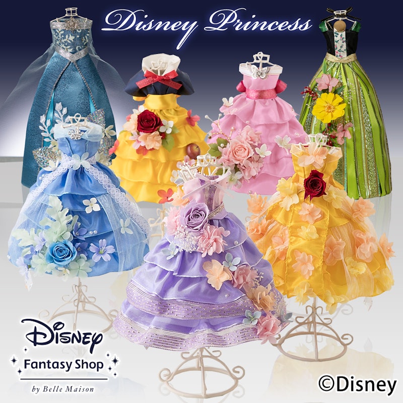 プリザーブドフラワー Disney プリンセスドレス シリーズ 1