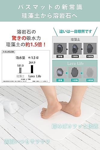 溶岩石バスマット 5
