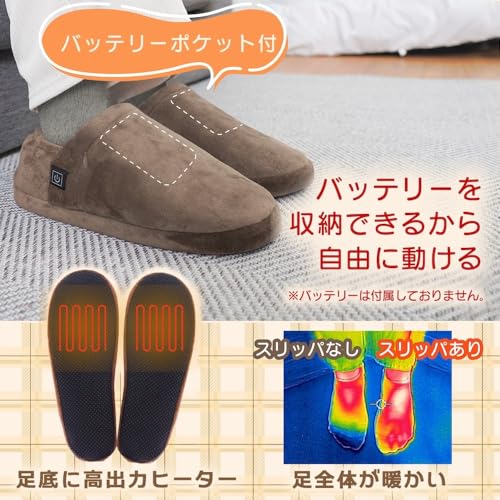 どこでも床暖スリッパ 3
