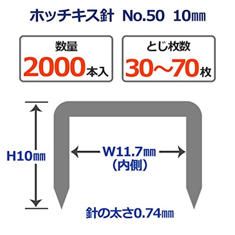 ホッチキス針 4