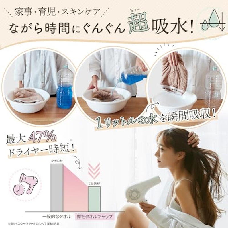 ヘアドライタオル 3