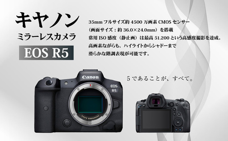 キヤノンミラーレスカメラ  EOS R5 3