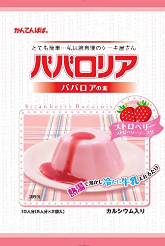 ババロリア ババロアの素 ストロベリー  1