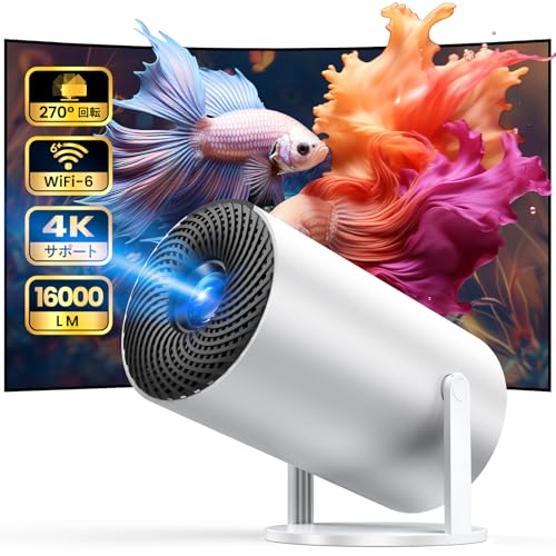 YOWHICK プロジェクター 小型 20000LM 1080Pネイティブ解像度 4K