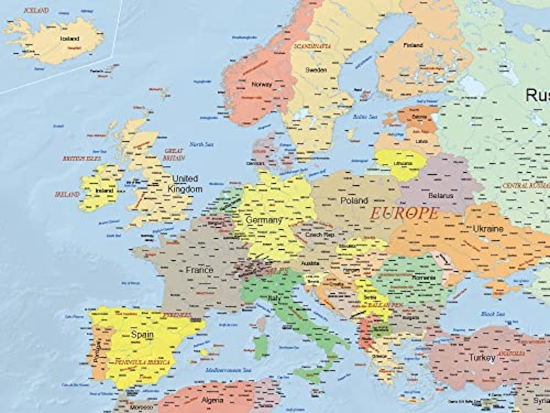 世界地図 ヨーロッパ地図 1