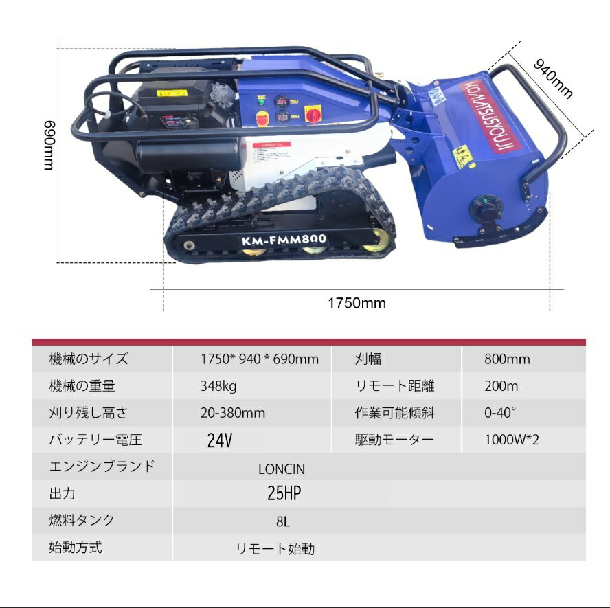 ハンマーナイフラジコン草刈機 6