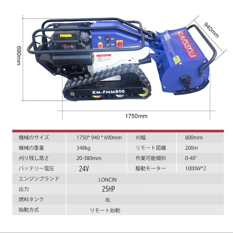 ハンマーナイフラジコン草刈機 6