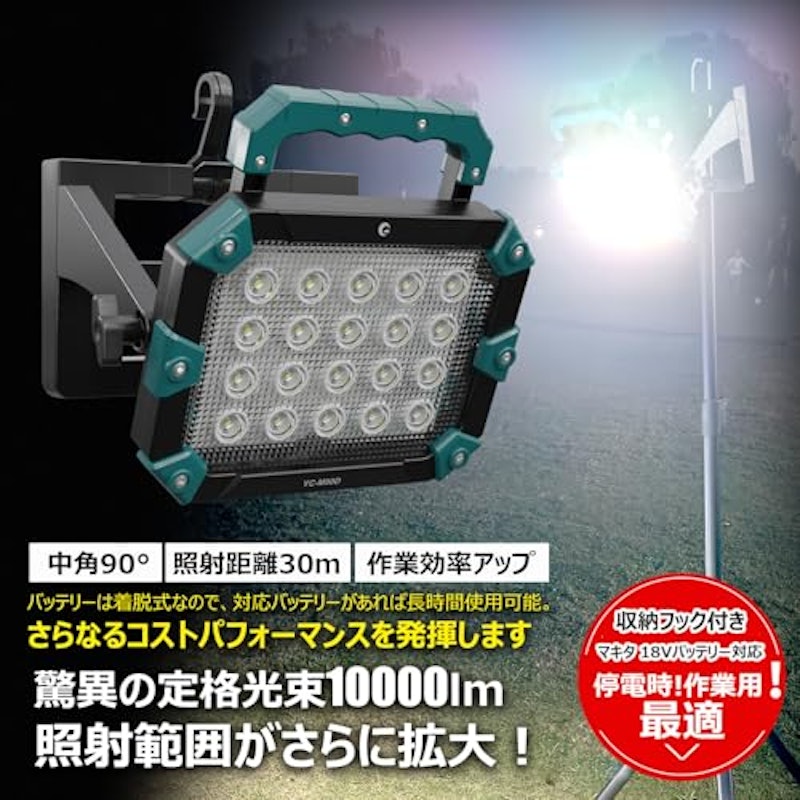 100W LED作業灯 6