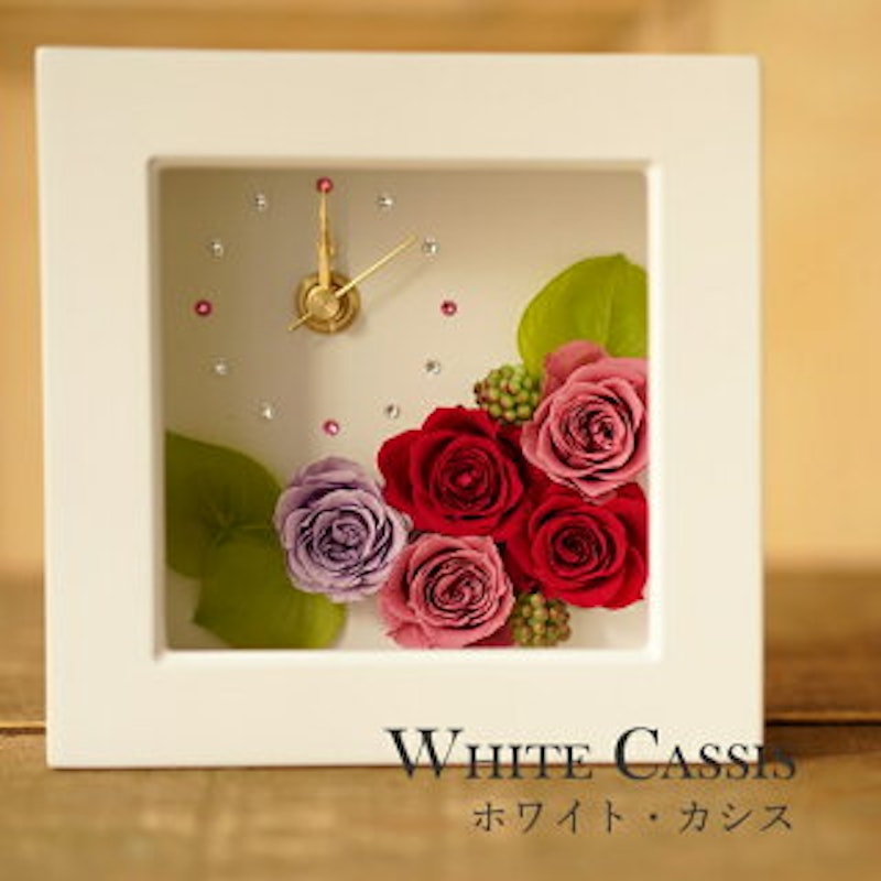 プリザーブドフラワー 花時計 6
