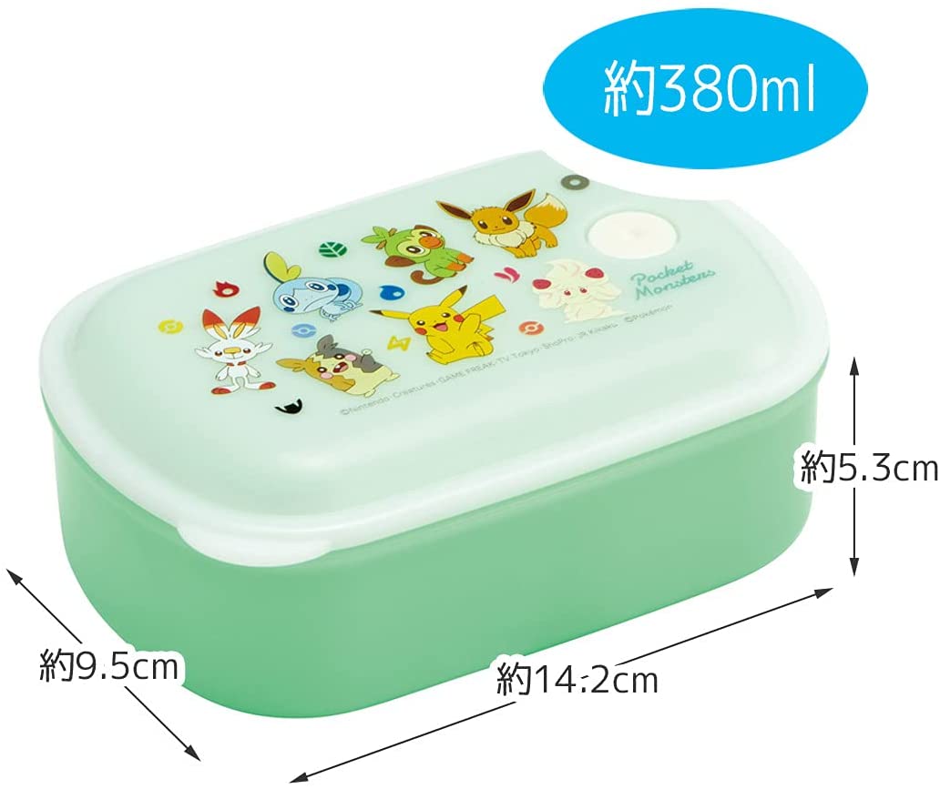 ポケピース 500ml 2段 丸型 日本製 ONWR1AG-A 4個 ポケモンのお弁当