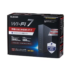 エレコム Wi-Fi 7 2882+688Mbps セキュリティ搭載2.5Gルーター WRC エレコム Wi-Fi 7 2882+688Mbps セキュリティ搭載2.5Gルーター WRC