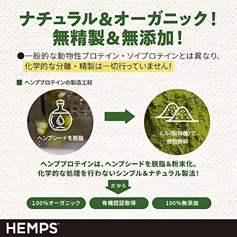 有機ヘンププロテインパウダー 5