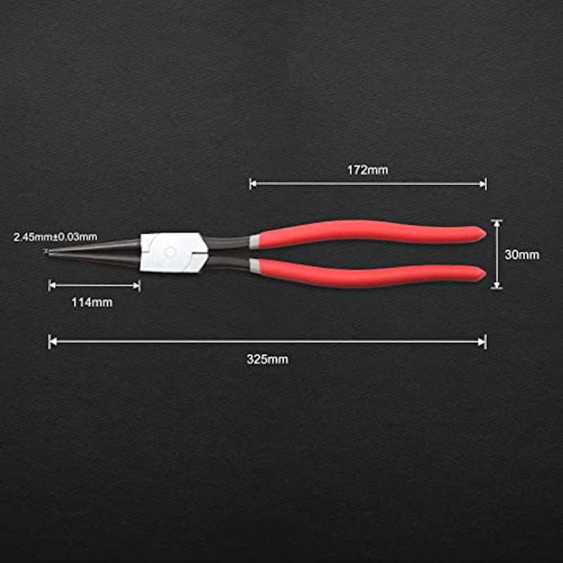 スナップリングプライヤー 穴用 爪先端径3mm 6