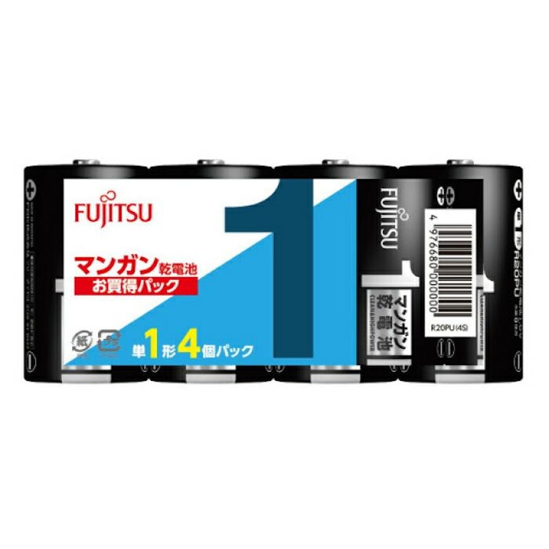 マンガン乾電池 単1形 4個パック 1