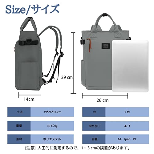 トート型リュック 3