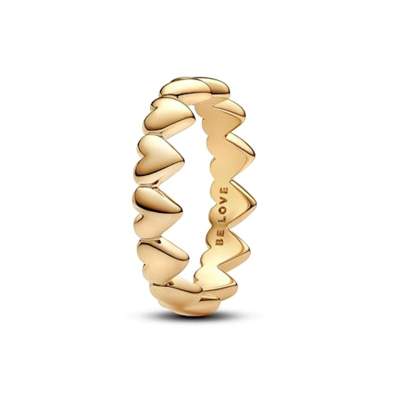 Row of Hearts Ring 1