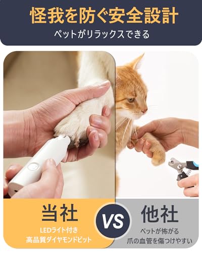 電動LEDライトつき爪切り 2