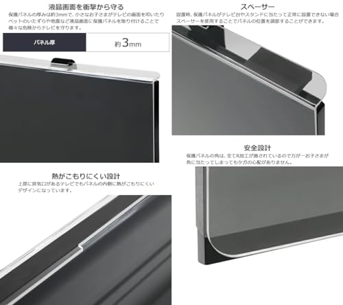 ニデック レクアガード 液晶TV画面保護パネル 52型 （液晶テレビ