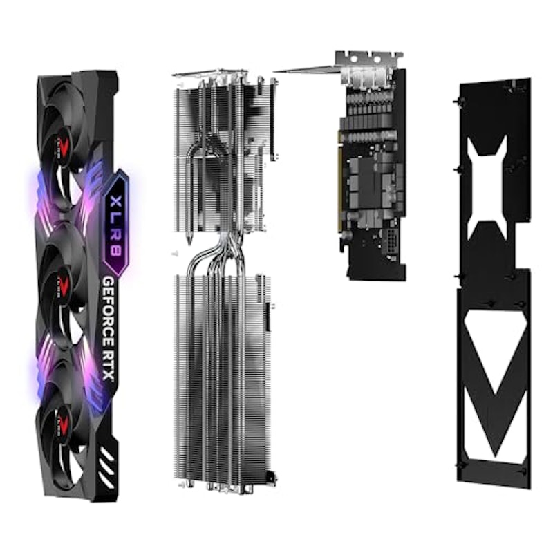 GeForce RTX 4070 Ti SUPER 16GB OC XLR8 ARGB オーバークロック トリプルファン VERTO 7