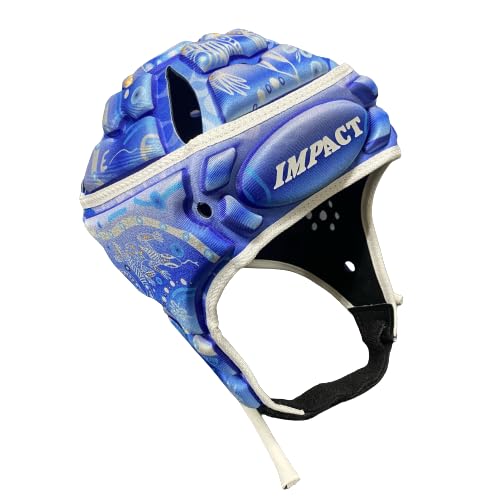 IMPACT ラグビーヘッドキャップ V2 Premium Ventedシリーズ インディジナス ブルー Mサイズ 2