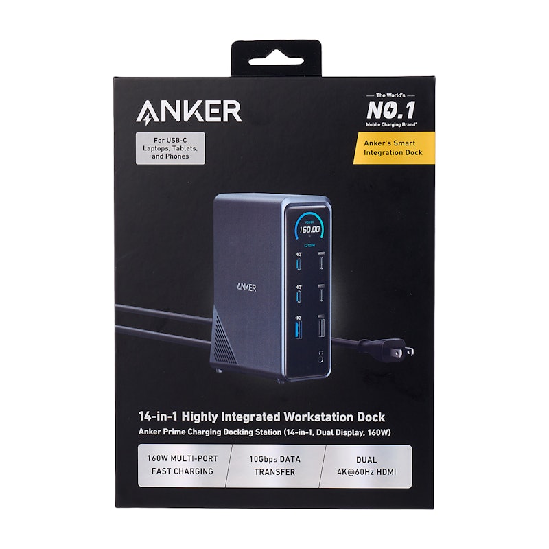 Anker Prime ドッキングステーション (14-in-1, Dual Display, 160W Anker Prime ドッキングステーション (14-in-1, Dual Display, 160W