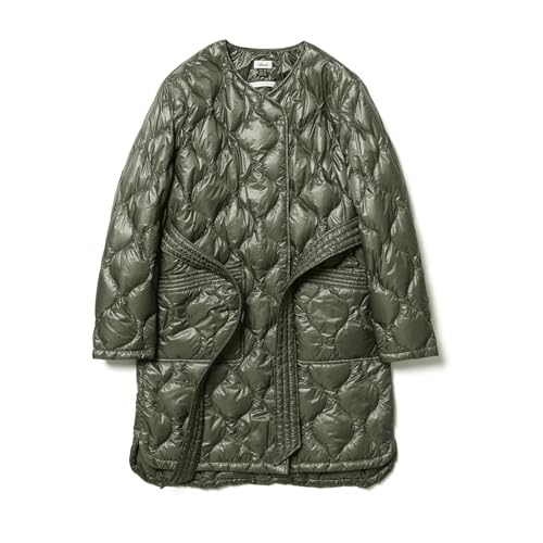 ONION QUILT NO COLLAR DOWN HALF COAT 1