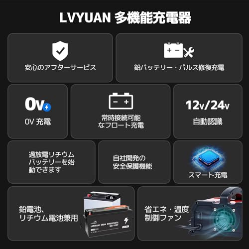 定格30A パルスバッテリー充電器 6