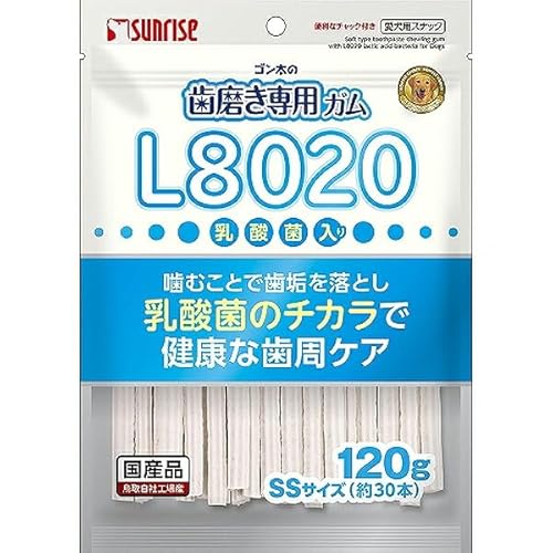 ゴン太の歯磨き専用ガムSSサイズ L8020乳酸菌入り 1