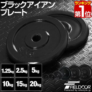 ダンベル バーベル用プレート ブラックアイアン  1