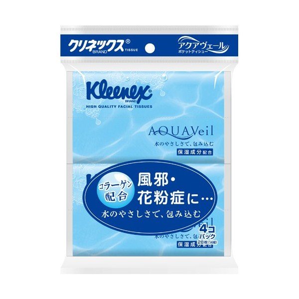 クリネックス アクアヴェール ポケットティシュー 1