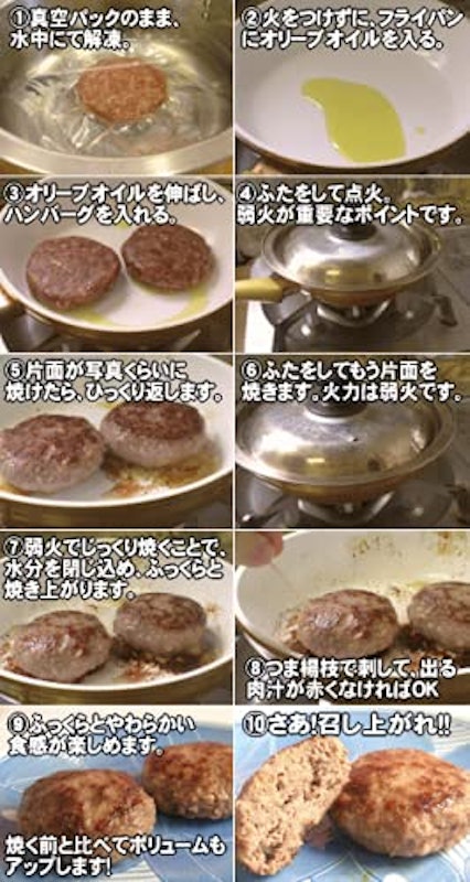 ヘルシー馬肉ハンバーグ 5