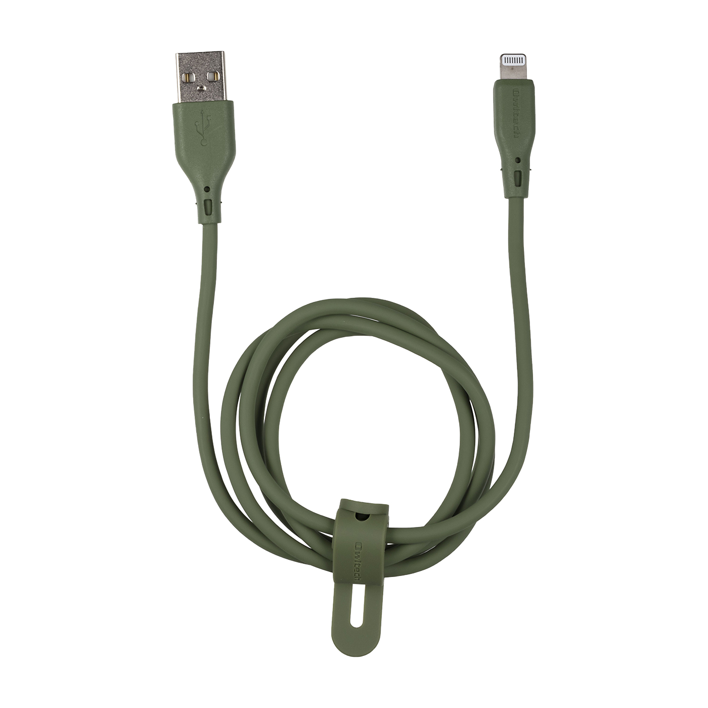 オウルテック USB Type-A to Lightning ソフトシリコンケーブルを