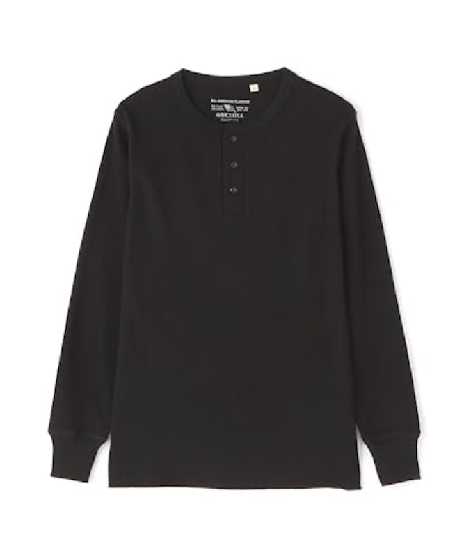 サーマルヘンリーネック長袖 Tシャツ 1