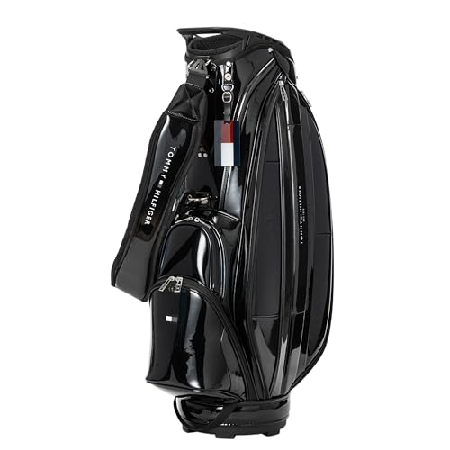 稀少★サブバッグ収納可！！AXEL・エナメルキャディーバッグ UNISEX】エレガントエナメルキャディバッグ キャスター付きで移動も