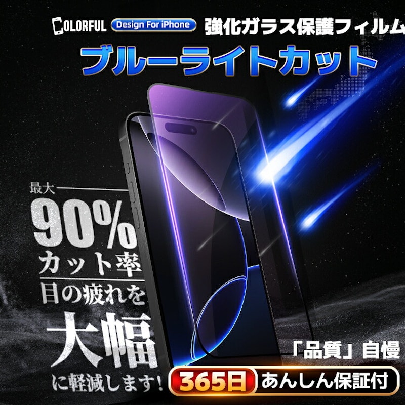 貼るピタ iPhone 全面保護ガラスフィルム 7