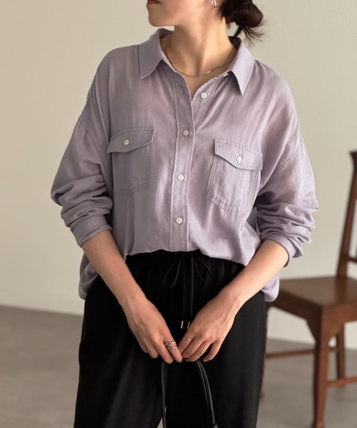 シフォンデニムシャツ 7