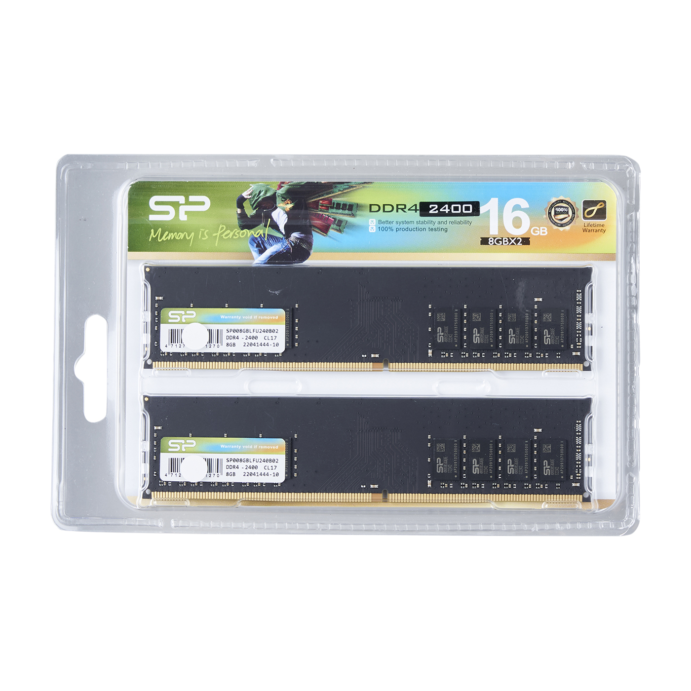 Crucial CT2K8G4DFRA32A 容量16GB(8GB×2枚)、CL=22-22-22-22、DDR4-3200MHz