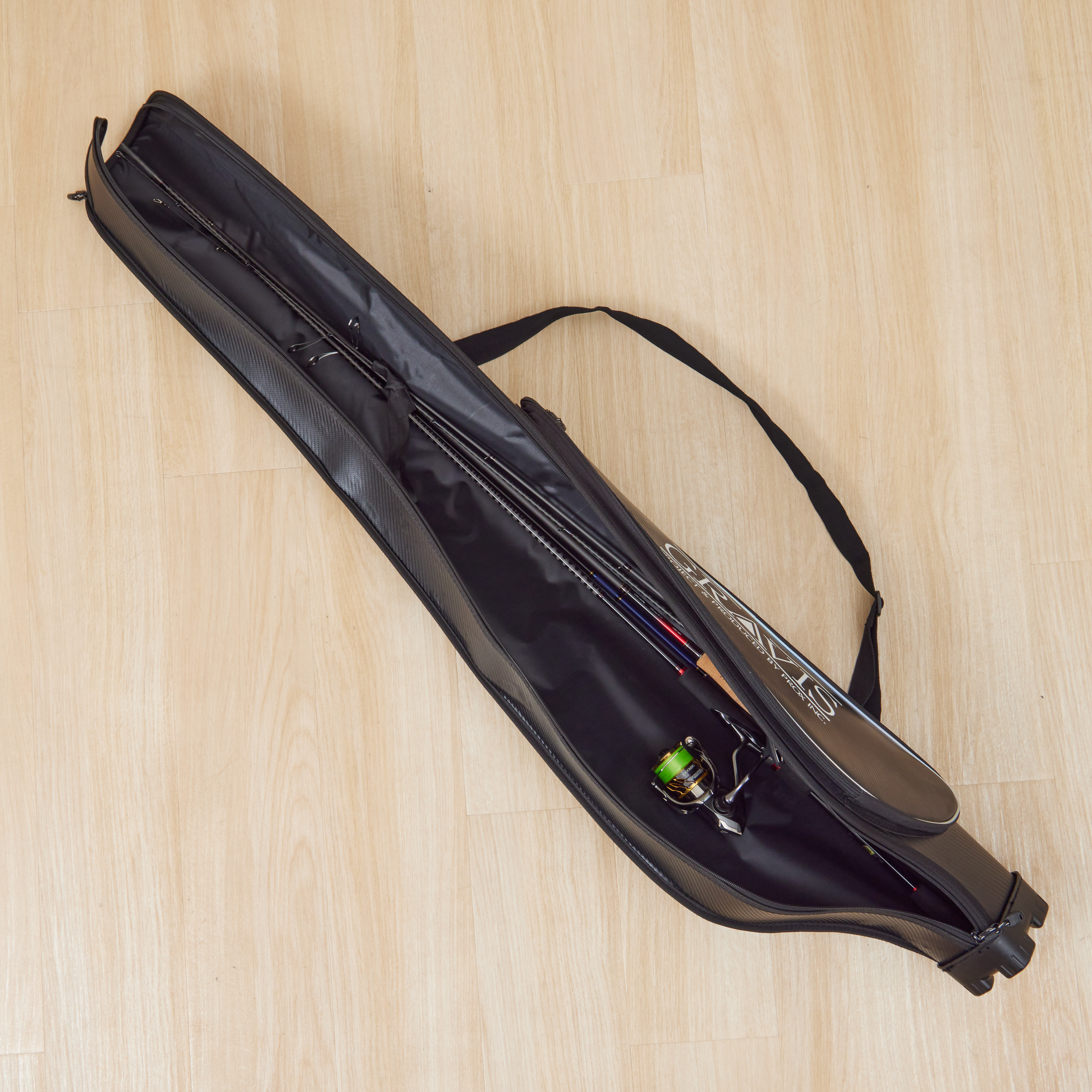 プロックス(PROX)　PX937153K ラウンドエアーロッドケース 直径11.5cmx長さ88-153cm ブラック   PROX ロッドケース　