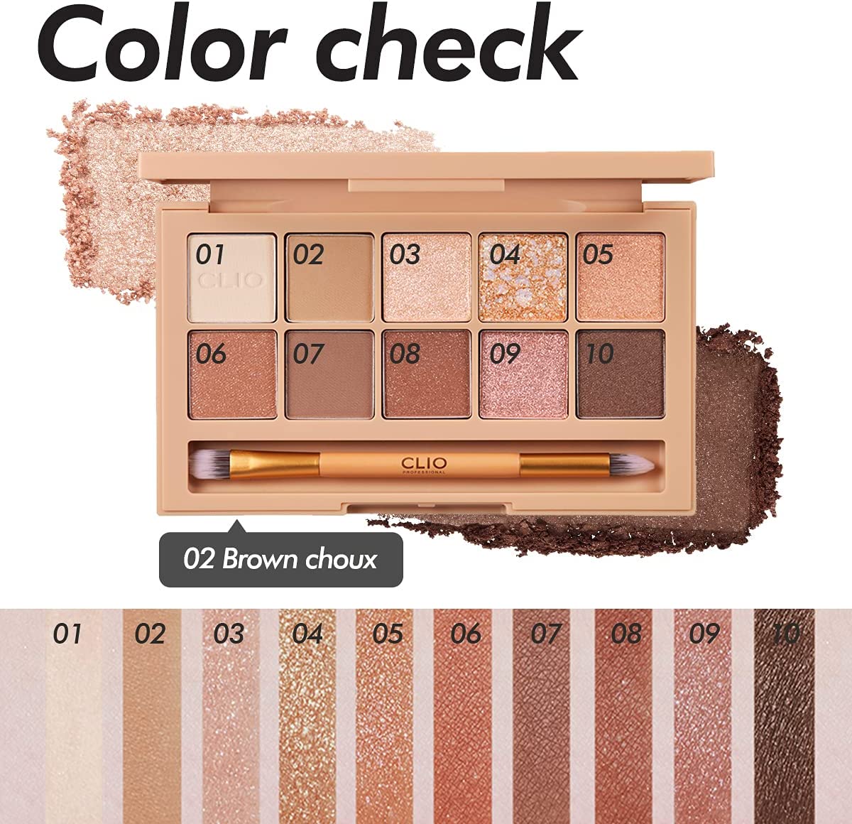 プロアイパレット #02 Brown Choux 2