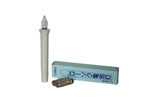新盆用提灯「相極白紋天柾」ろうそく電池灯セット 3