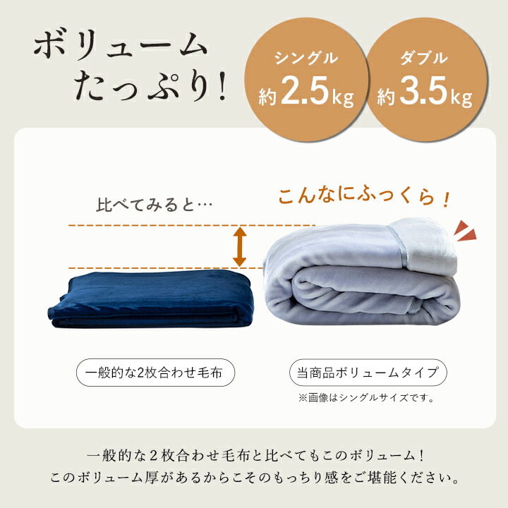 オーロラボリューム毛布 4