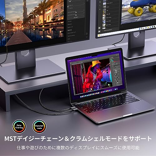 USB-C DisplayPort変換ケーブル 4