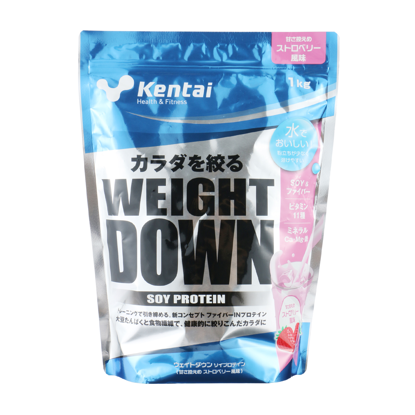 オリジナル ケンタイ - Kentai ウエイトダウン ×4袋 プロテイン ココア風味1kg SOYプロテイン プロテイン